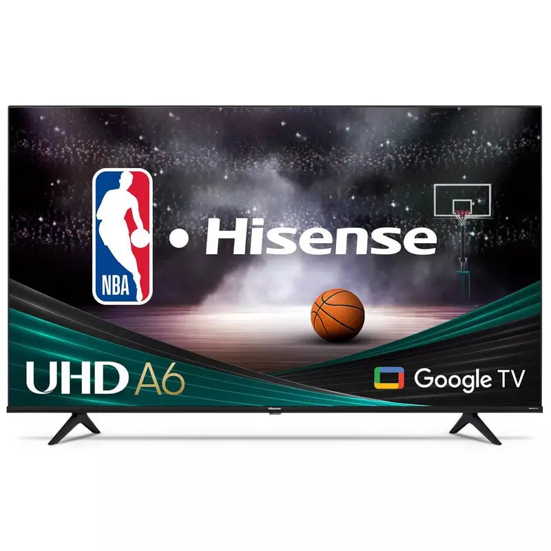 Hisense 65-Inch A6 Series 4K UHD Google TV with Dolby Vision HDR, Game Mode Plus, and Voice Remote