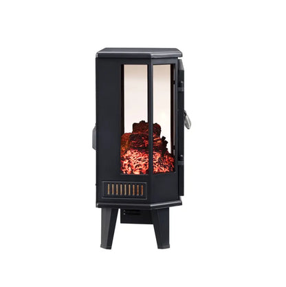 Hearthpro 25 5 Sided Infrared Electrick Stove Black Finish