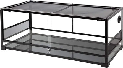REPTI ZOO 67-Gallon Sliding-Glass Reptile Terrarium  48¡å x 18¡å x 18¡å