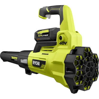 RYOBI 40V Brushless Jet Fan Blower  125 MPH / 550 CFM Whisper Series with 4.0Ah Battery