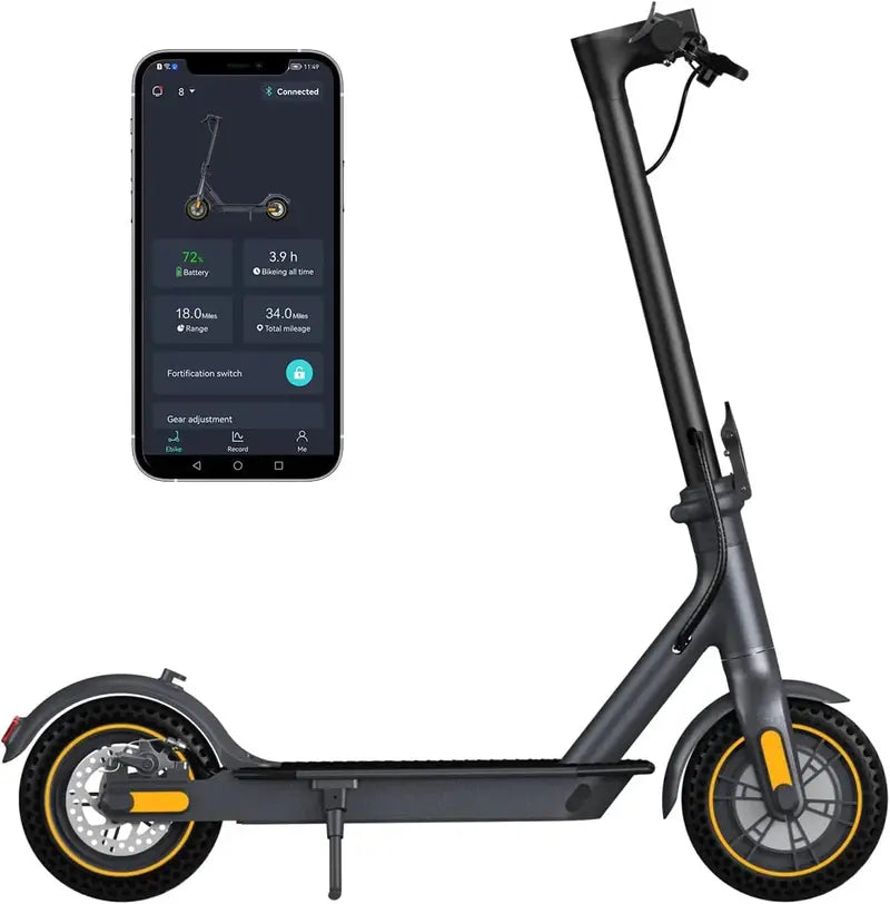 500W Folding Electric Scooter  10-Inch Solid Tires, 18-Mile Range, 19 MPH Top Speed, Lightweight Commuter Design