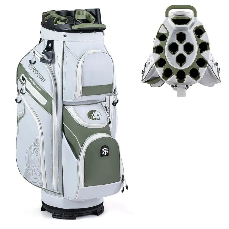 Lightweight Molded Golf Bag with 14-Way Full-Length Club Dividers