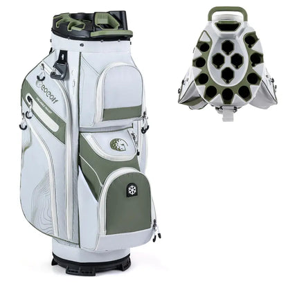 Lightweight Molded Golf Bag with 14-Way Full-Length Club Dividers