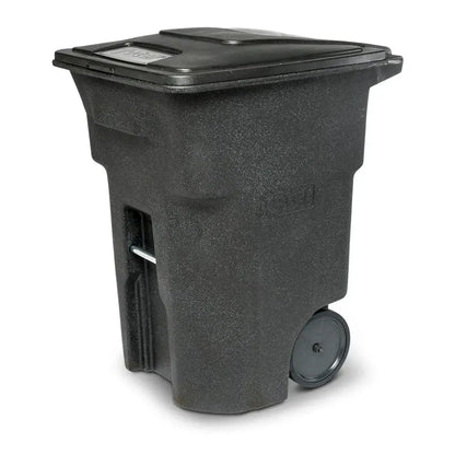 Toter 96-Gallon Wheeled Trash Can with Smooth-Rolling Casters and Secure Lid