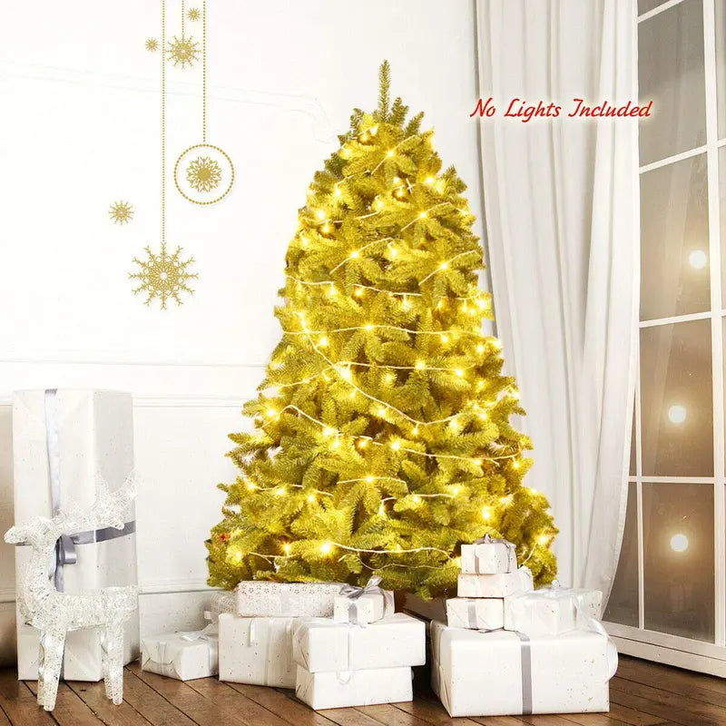6-Foot Unlit Artificial Christmas Tree  Realistic Fir Silhouette