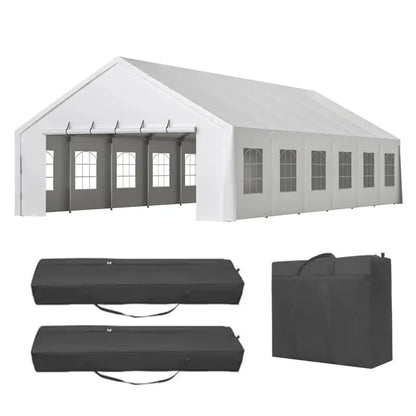 20′ x 40′ Commercial-Grade Party Tent  Waterproof Event Shelter with Zippered Door, Removable Sidewalls & Storage Bags