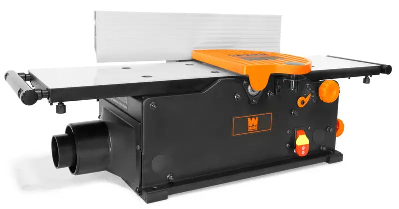 10-Amp 8-Inch Spiral Benchtop Jointer  Extendable Table for Longer Workpieces