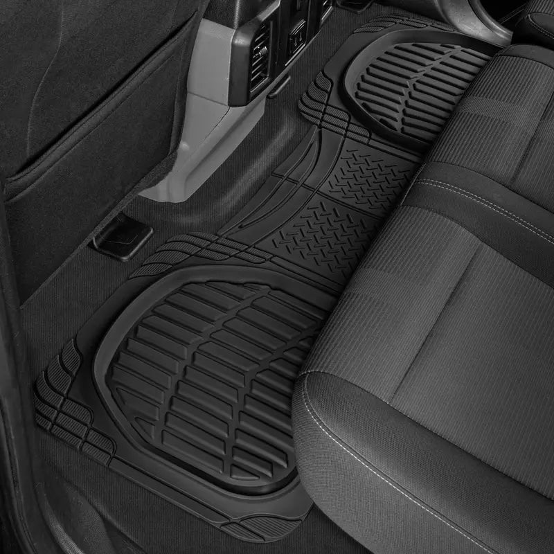Motor Trend FlexTough Contour  Deep Dish Heavy Duty Rubber Car Floor Mats