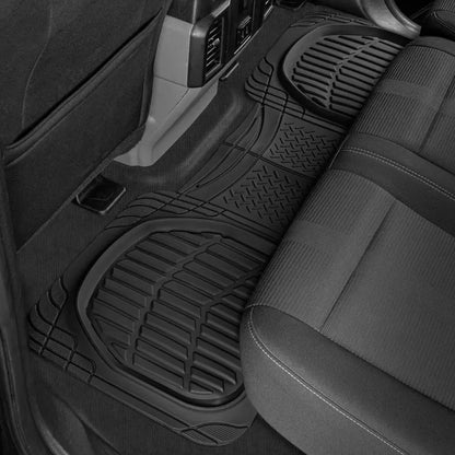 Motor Trend FlexTough Contour  Deep Dish Heavy Duty Rubber Car Floor Mats