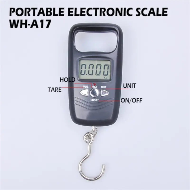 50 kg Digital Hanging Scale  Portable LCD Luggage & Travel Weight Scale with Pocket Display