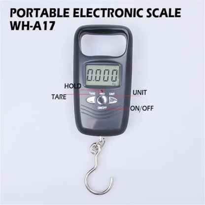 50 kg Digital Hanging Scale  Portable LCD Luggage & Travel Weight Scale with Pocket Display