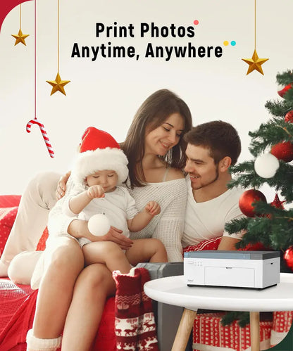 Liene Portable 4×6 Photo Printer with Wi-Fi, 100-Sheet Capacity & Thermal-Dye Tech for iOS and Android