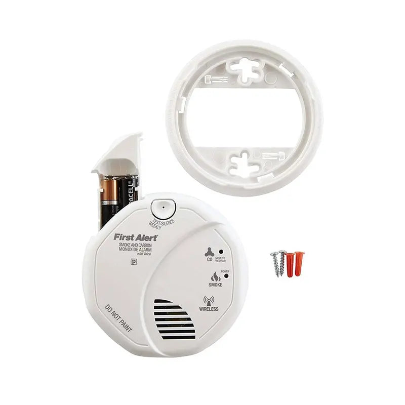 Wireless Interconnect Talking Battery Operated Smoke and Carbon Monoxide Alarm