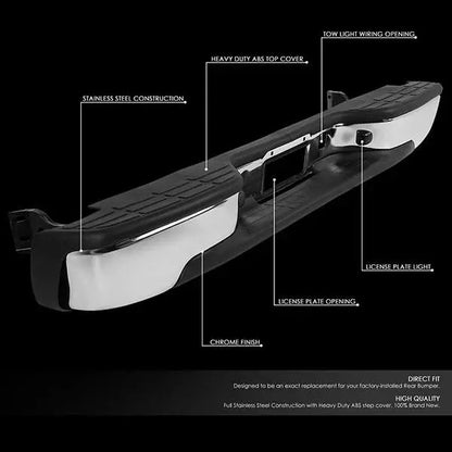 Chevrolet Silverado & GMC Sierra 1500/2500 Styleside Rear Step Bumper  Compatible with 19992007 Models
