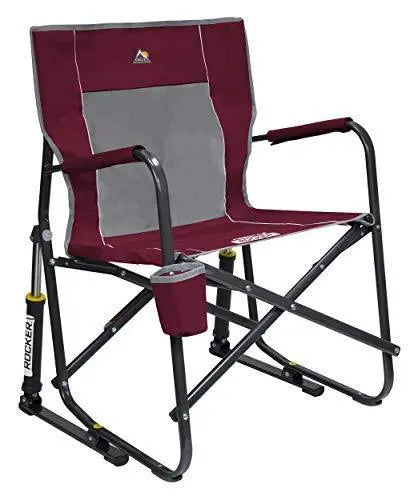 GCI Outdoor Freestyle Rocker  Cinnamon, Sturdy Steel, Easy-Fold, Perfect for Camping & Outdoor Activities