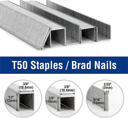 WORKPRO 7500-Piece Heavy-Duty T50 Staple and Brad Nail Combo Kit