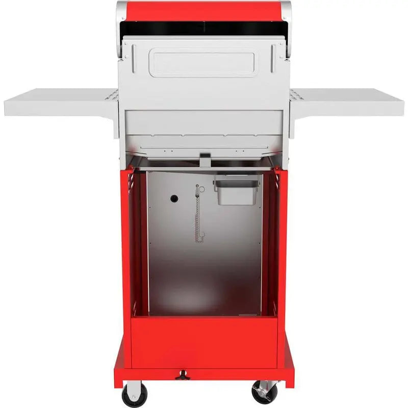 Nexgrill 2-Burner Red Propane Grill  Stainless Steel, 28,000 BTU, Space-Saving Outdoor Cooking Station