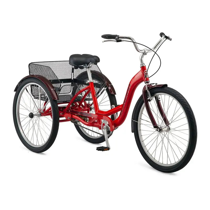 Schwinn Meridian Deluxe Adult Tricycle  Low-Step Aluminum Cruiser with 26-Inch Wheels and Adjustable Handlebars
