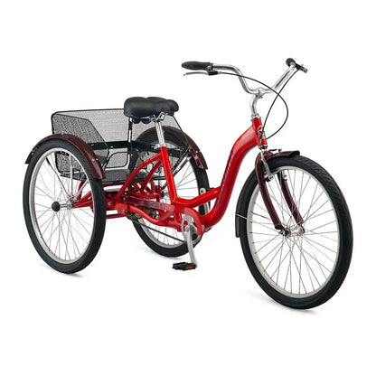 Schwinn Meridian Deluxe Adult Tricycle  Low-Step Aluminum Cruiser with 26-Inch Wheels and Adjustable Handlebars