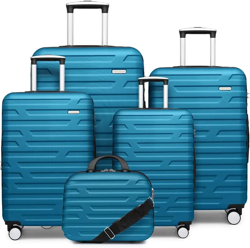 6-Piece Lightweight Expandable Hardshell Luggage Set  TSA-Approved Carry-On & Checked Suitcases with Spinner Wheels