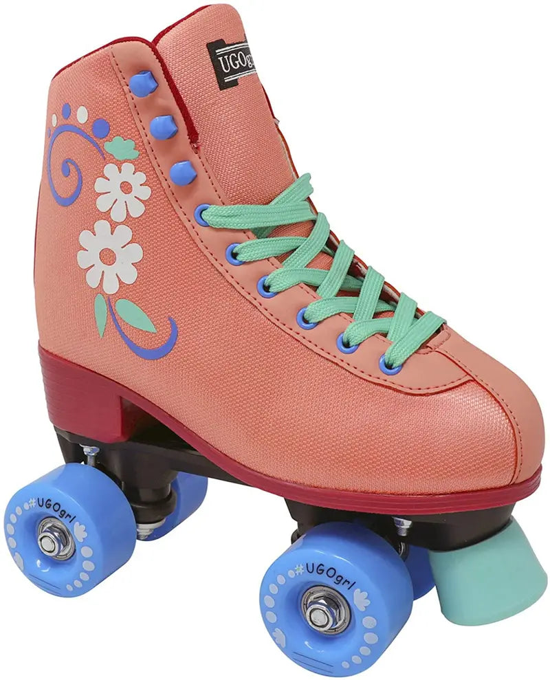 Lenexa uGOgrl Roller Skates for Girls  Kids Quad Roller Skate  Indoor, Outdoor, Derby Children’s Skate  Rollerskates Made for Kids  Great Youth Skate for Beginners
