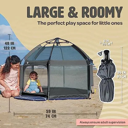POP  N GO Premium Indoor and Outdoor Baby Playpen   Portable, Lightweight
