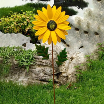 Zephyra Whimsical Metal Windmill  Vibrant, Spinning Outdoor Decor for Gardens and Patios
