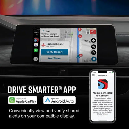 Cobra RAD 480i Laser Radar Detector with 360° Detection & App Connectivity