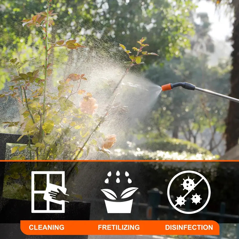 1-Gallon USB-C Rechargeable Electric Garden Sprayer  Telescoping Wand, 4000mAh High-Capacity Battery
