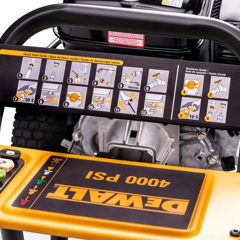 DEWALT Professional Gas Pressure Washer 4000 PSI at 35 GPM HONDA with AAA Triplex Plunger Pump Cold Water 49 State