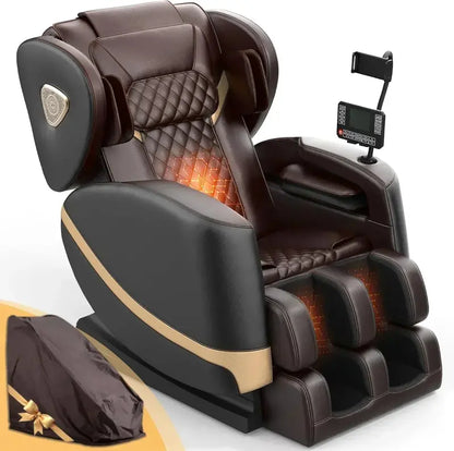 Zero-Gravity Full-Body Massage Chair with 10-Point Roller System and Heated Foot Therapy