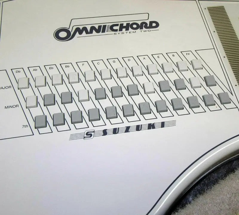 Suzuki Omnichord OM-84 System Two Electronic Keyboard  Includes Hard Case, Power Supply & Manual (Tested & Functional)