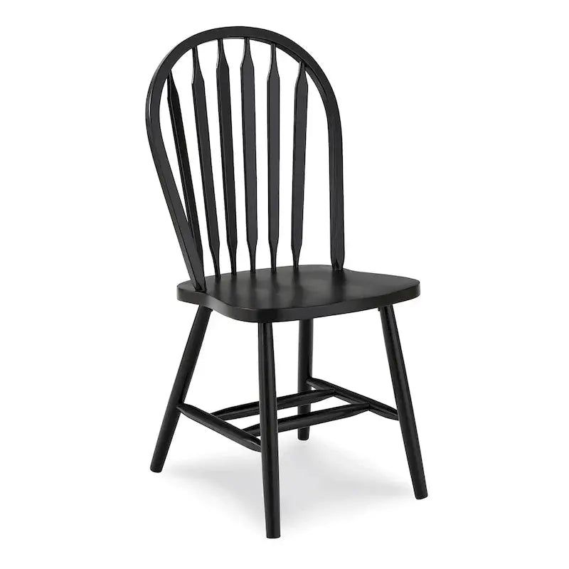 Windsor-Style Solid Wood Dining Chair  Classic Arrowback Design for Formal or Casual Spaces
