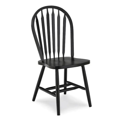 Windsor-Style Solid Wood Dining Chair  Classic Arrowback Design for Formal or Casual Spaces