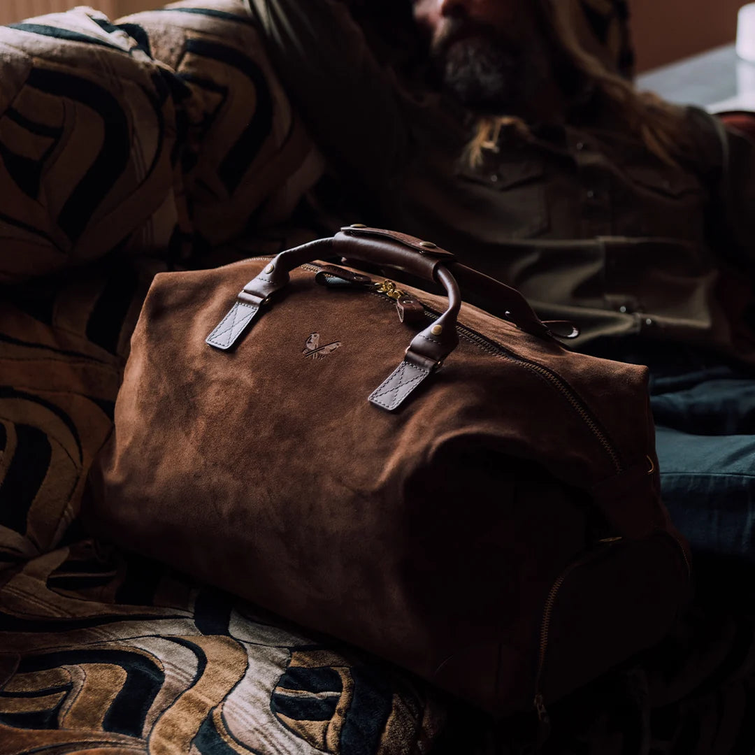 Suede Weekender - Tobacco Brown