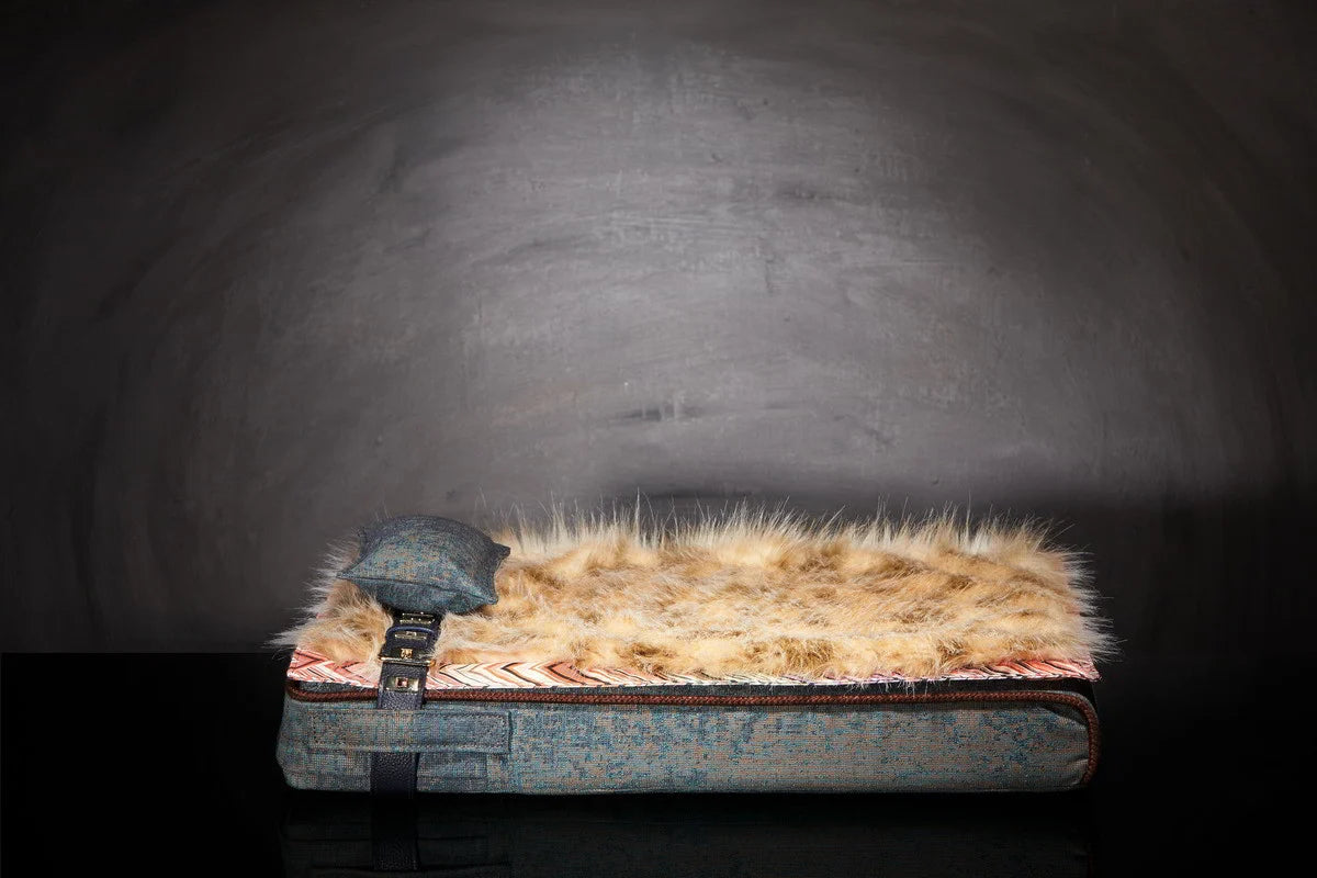 Lit pour chat « Inuit » bleu océan