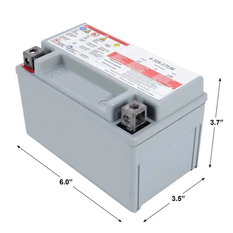 MTD 12V 7Ah AGM Lawn Mower Battery for Cub Cadet/Troy-Bilt, 135 CCA, Maintenance-Free