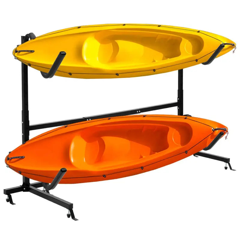 Freestanding Heavy-Duty Dual Kayak Storage Rack  175-Lb Max Load