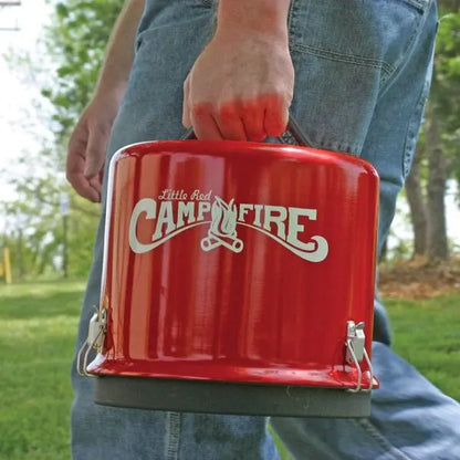 Camco Little Red Portable Propane Fire Pit — 65,000 BTU, 11.25″ Fire Tray, Camp & Patio Ready, Wind-Resistant Design