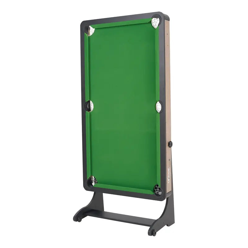 Airzone 60″ Folding Pool Table with Accessories, Green Cloth