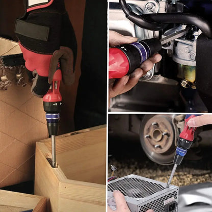 WORKPRO 12-in-1 Ratcheting Multi-Bit Screwdriver with Quick-Load Mechanism