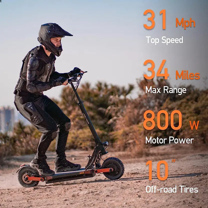 High-Speed Adult Electric Scooter  Hydraulic Brakes, Up to 37 MPH Top Speed