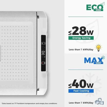 12V Portable Refrigerator  21-Quart Electric Car Freezer with 50-Hour Runtime