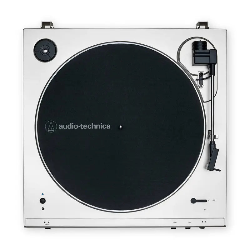 Audio-Technica AT-LP60XBT Wireless Bluetooth Turntable  White Wood Finish