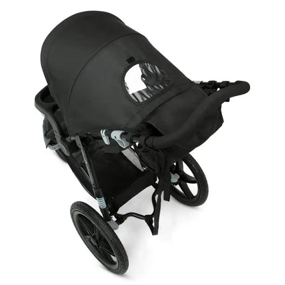 Delta Children Apollo Jogging Stroller  Shock-Absorbing Frame, Spacious Canopy, Recline Function