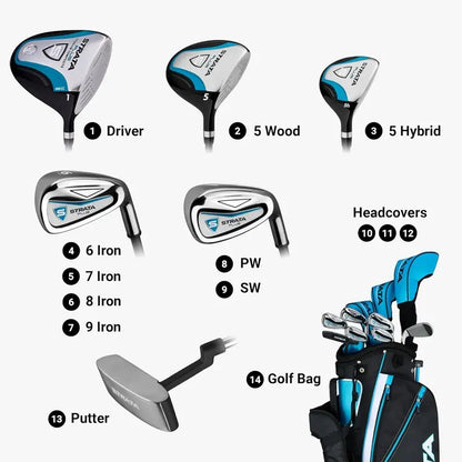 Callaway Strata Women’s Complete Golf Set  Beginner-Friendly Racket Collection