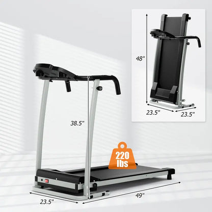 Compact Foldable Treadmill for Small-Space Home Workouts