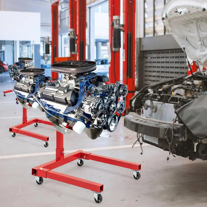 Heavy-Duty Engine Stand  1500 lb Capacity Motor Support with Four Swivel Casters