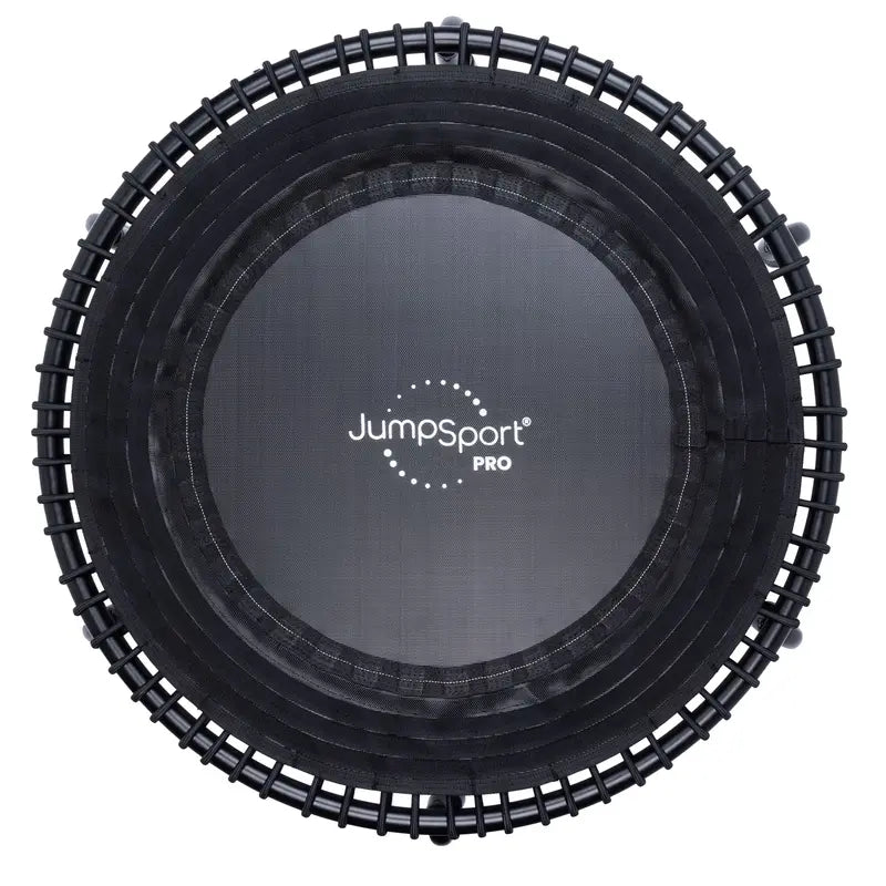 JumpSport 350 Pro Indoor Trampoline  39″ Fitness Trampoline with Enhanced Stability & Cardio Focus (Teal/Black)