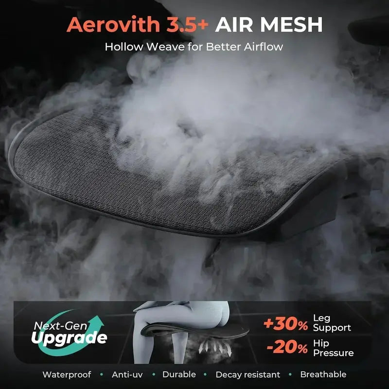 Ergonomic High-Back Mesh Office Chair with Adjustable Lumbar Support  400 lb Capacity